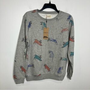NWT Sugarhill Brighton‎ Alanis tiger sweatshirt multicolor size 10